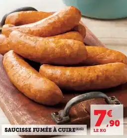 Super U Saucisse fumée à cuire offre