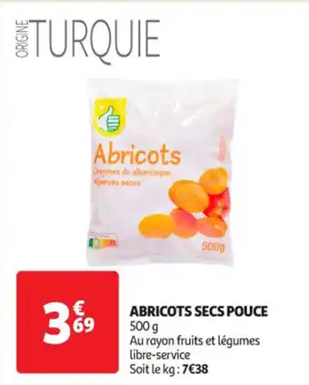 Auchan Supermarché Abricots secs pouce offre