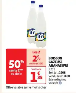 Auchan Supermarché IFRI Boisson gazeuse ananas offre