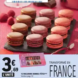 E.Leclerc 12 macarons bonnes fêtes offre