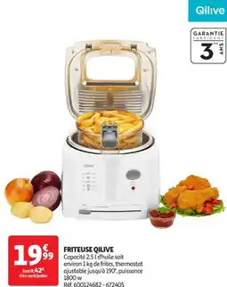 Auchan Supermarché QILIVE Friteuse offre