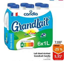 Colruyt CANDIA GrandLait demi-écrémé offre