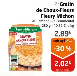 Colruyt FLEURY MICHON Gratin de choux-fleurs offre