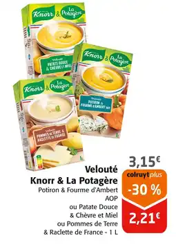 Colruyt Knorr Velouté Knorr & La Potagère offre