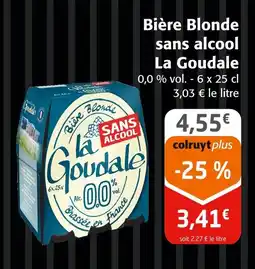 Colruyt LA GOUDALE Bière Blonde sans alcool offre