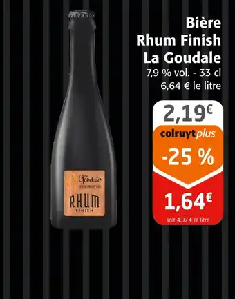 Colruyt La Goudale Bière Rhum Finish offre