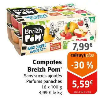 Colruyt Breizh Pom Compotes offre