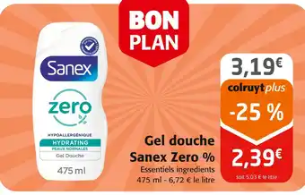 Colruyt Sanex Gel douche Zero % offre