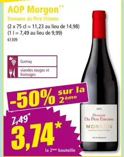 Norma Domaine du Père Etienne AOP Morgon offre