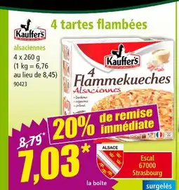 Norma KAUFFER'S 4 Flammekueches Alsaciennes offre