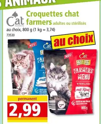 Norma Croquettes chat farmers adultes ou stérilisés offre