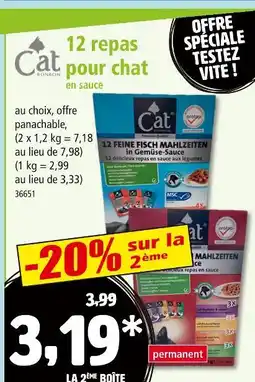 Norma CAT BONBON 12 repas pour chat en sauce offre