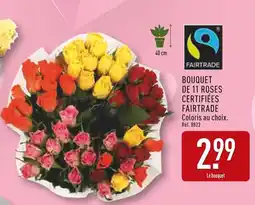 ALDI FAIRTRADE Bouquet de 11 roses certifiées offre