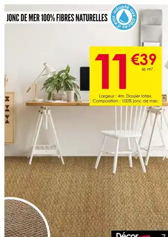 Décor Discount Jonc de mer 100% fibres naturelles offre