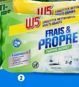 Lidl W5 Lingettes nettoyantes multi-usages offre