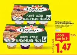 Lidl Panier de Yoplait Panier yaourts natures sur lit de fruits panachés offre