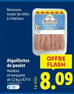 Lidl Aiguillettes de poulet offre