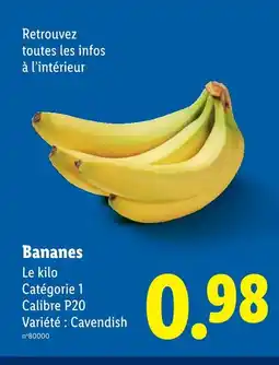 Lidl Bananes offre