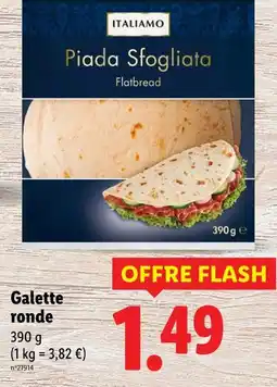 Lidl Italiamo Galette ronde offre