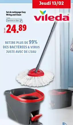 Lidl Vileda Set de nettoyage easy wring and clean offre