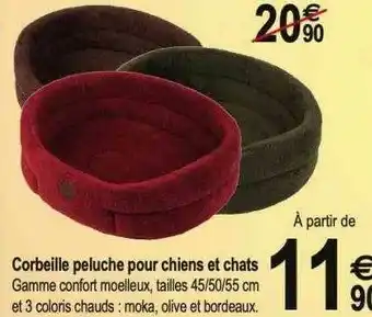 Tridôme Corbeille Peluche Pour Chiens Et Chats offre