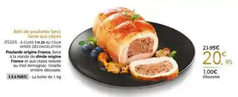 Thiriet Rôti de poularde farci, farce aux cèpes offre