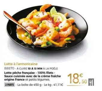 Thiriet Lotte à l'armoricaine offre