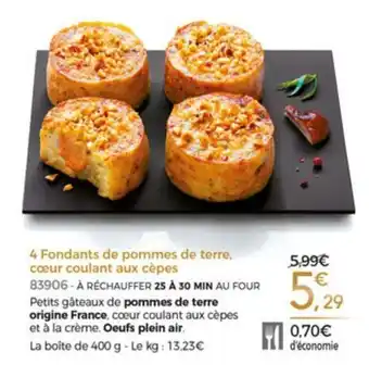 Thiriet 4 Fondants de pommes de terre offre