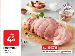 Auchan Porc: épaule sans os offre