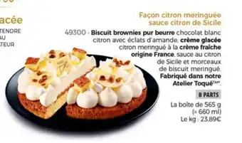 Thiriet Façon citron meringuée sauce citron de sicile offre