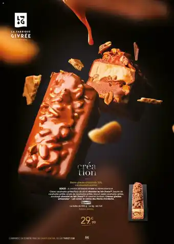 Thiriet Barre glacée artisanale XXL cacahuète/caramel offre