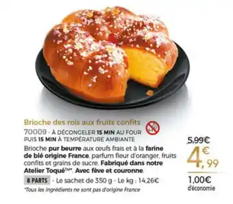 Thiriet Brioche des rois aux fruits confits offre