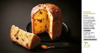 Thiriet Panettone recette italienne offre
