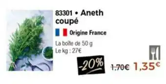Thiriet Aneth coupé offre