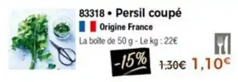 Thiriet Persil coupé offre
