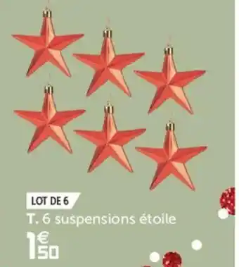 Gifi 6 Suspensions étoile offre