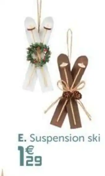 Suspension ski