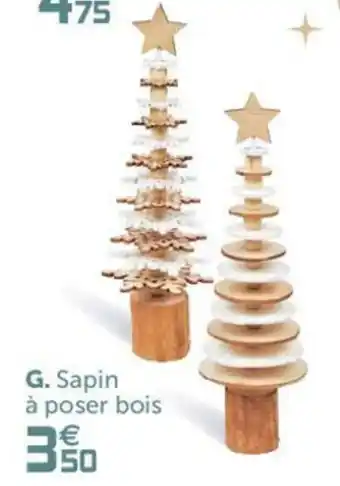 Gifi Sapin à poser bois offre
