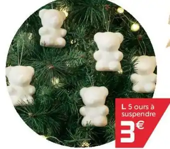 Gifi 5 Ours à suspendre offre