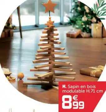 Gifi Sapin en bois modulable offre