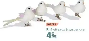 Gifi 4 Oiseaux à suspendre offre