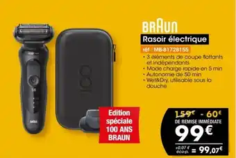 Pro&Cie Rasoir électrique offre