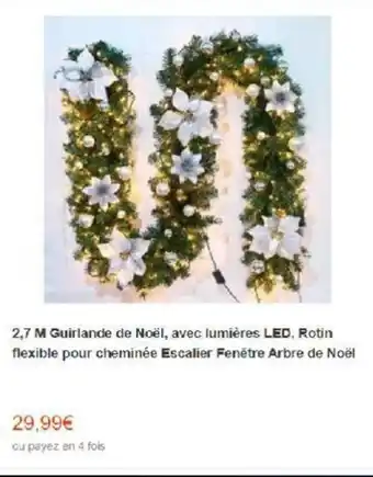 2,7 M guirlande de noël