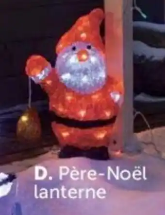 Gifi Père-noël lanterne offre