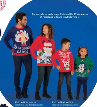 Gifi Pull de Noël adulte offre
