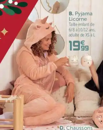 Promo Pyjama Licorne chez Gifi