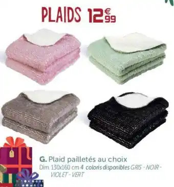 Gifi Plaid pailletés offre