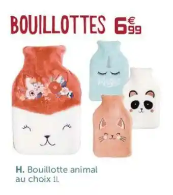 Gifi Bouillotte animal offre