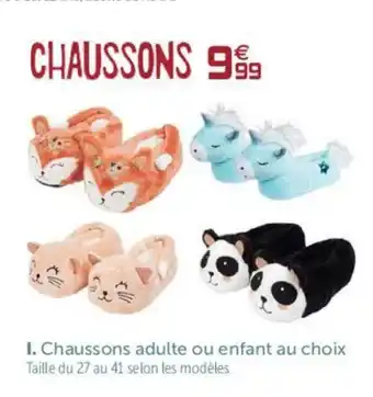 Gifi Chaussos adulte ou enfant offre