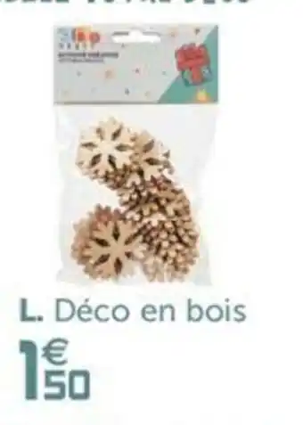 Gifi Déco en bois offre